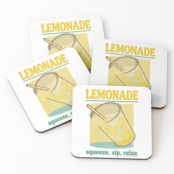 Item preview, Lemonade Squeeze Sip Relax Typography | Summer Citrus Vibes | Cute Retro Drink Art Design designed and sold by Mialunaa.