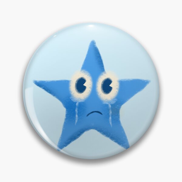Item preview, Sad Star Sticker | Blue Aesthetic Crying Star designed and sold by EyesOfLiv.