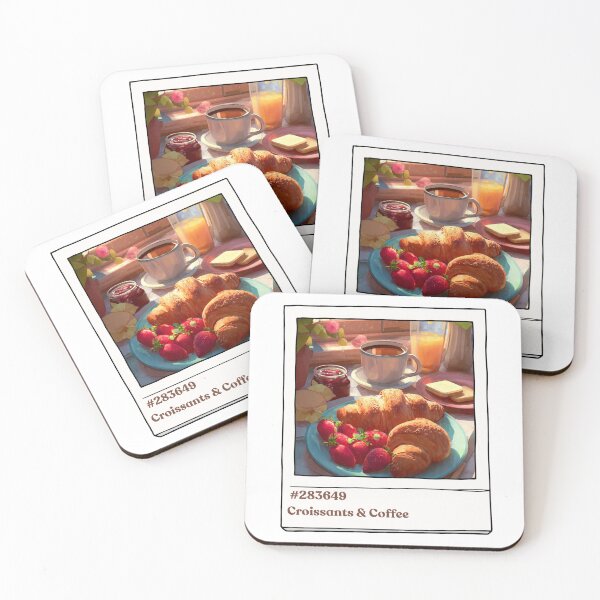 Item preview, Croissant & coffee designed and sold by priyankajustine.