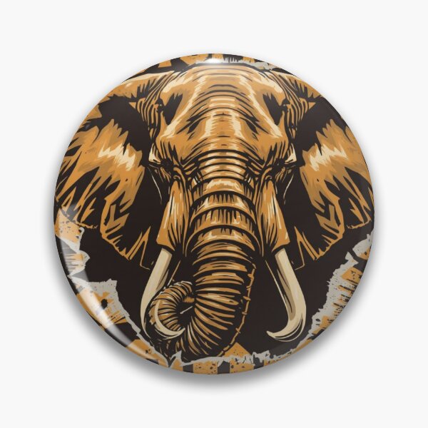Item preview, Founder Unstoppable Force Elephant Industrial Stencil Wall Art designed and sold by SavannaStrikes.
