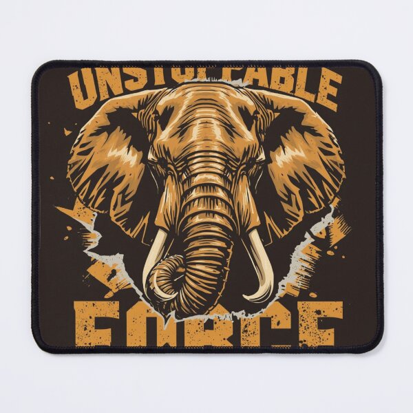Item preview, Founder Unstoppable Force Elephant Industrial Stencil Wall Art designed and sold by SavannaStrikes.