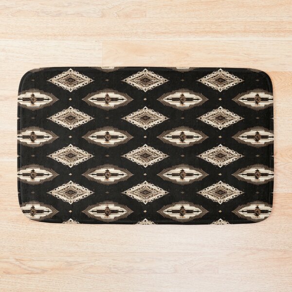 Item preview, Southwestern Black and White Geometric Pattern - Desert Textile  designed and sold by Myra365Art.