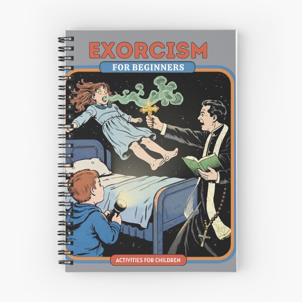 Item preview, Exorcism for Beginners: Activities for Children (Vintage Horror Parody Tee) designed and sold by Alt Christian.