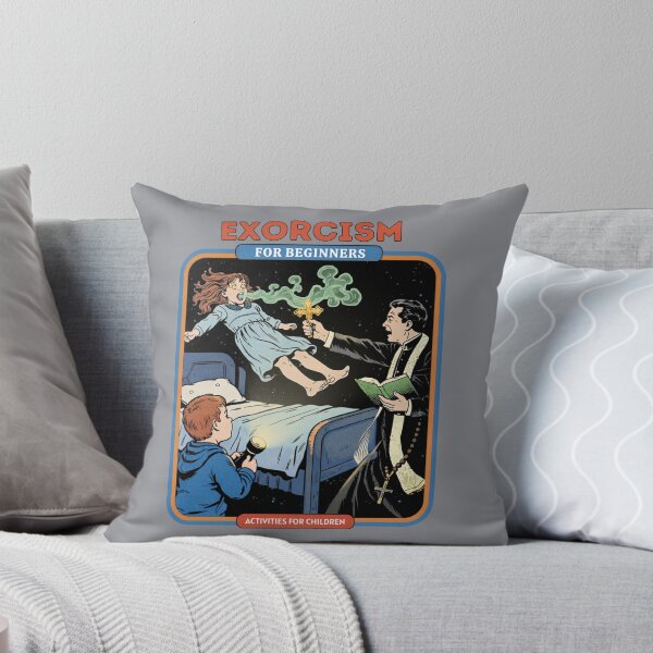 Aperçu de l'œuvre L'exorcisme pour débutants : Activités pour enfants (T-shirt parodique d'horreur vintage) créée et vendue par Alt Christian.