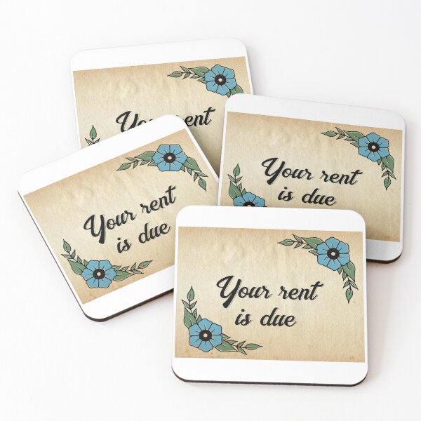 Item preview, Rent is due - flowers alt designed and sold by DomDrawsThings.