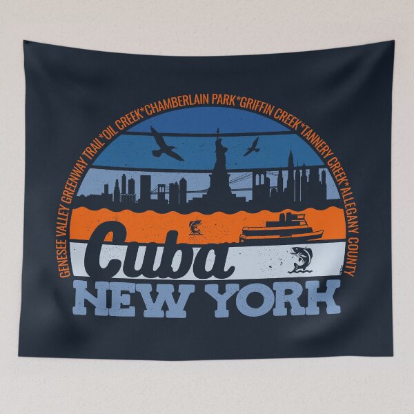Item preview, Cuba New York Sunset Retro Vintage Local Pride Logo designed and sold by CRHPOD20.