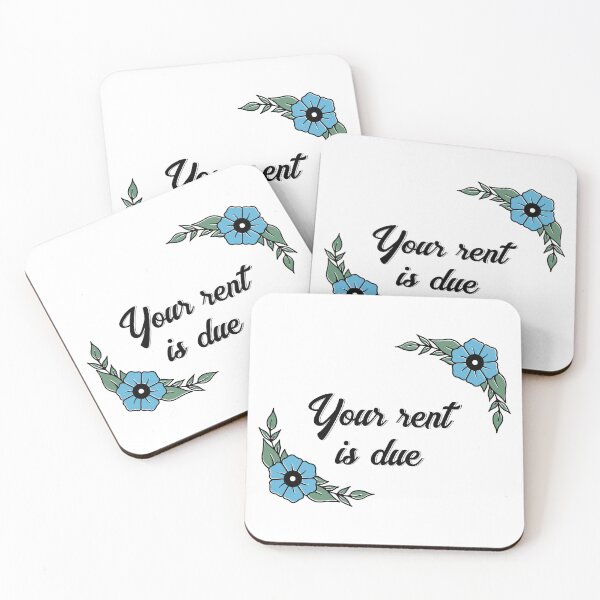 Item preview, Rent is due - flowers designed and sold by DomDrawsThings.