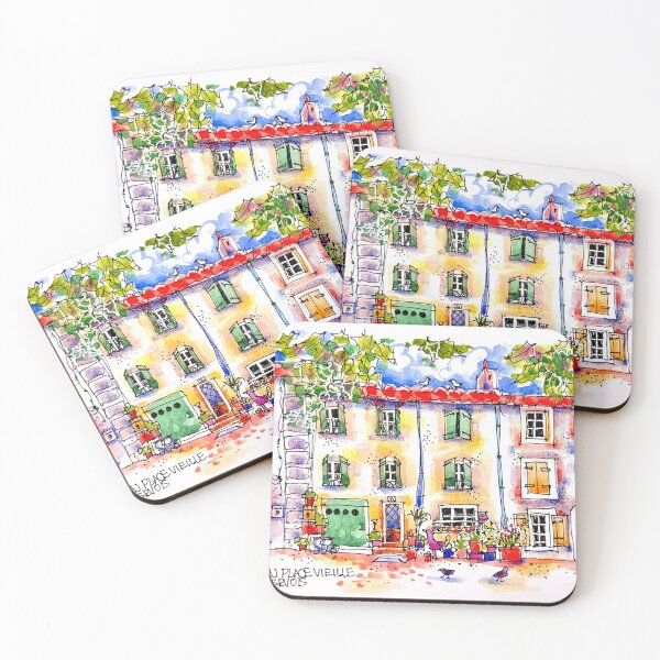 Item preview, Trausse Minervois. Maisons on Place Vieille  designed and sold by ErinHillStudio.