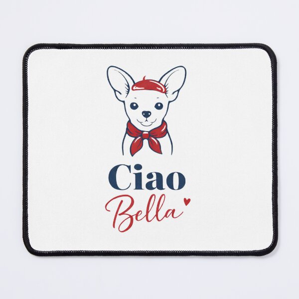 Item preview, Ciao Bella Chihuahua Retro Dog Illustration designed and sold by ByLusya.