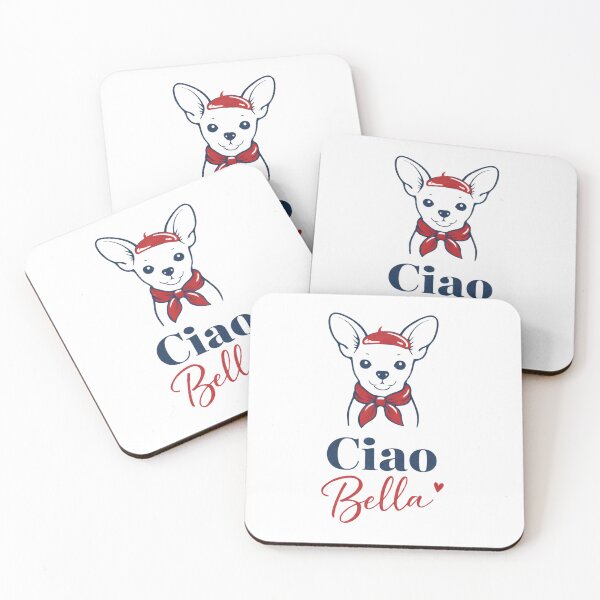 Item preview, Ciao Bella Chihuahua Retro Dog Illustration designed and sold by ByLusya.
