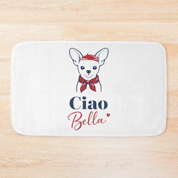 Item preview, Ciao Bella Chihuahua Retro Dog Illustration designed and sold by ByLusya.