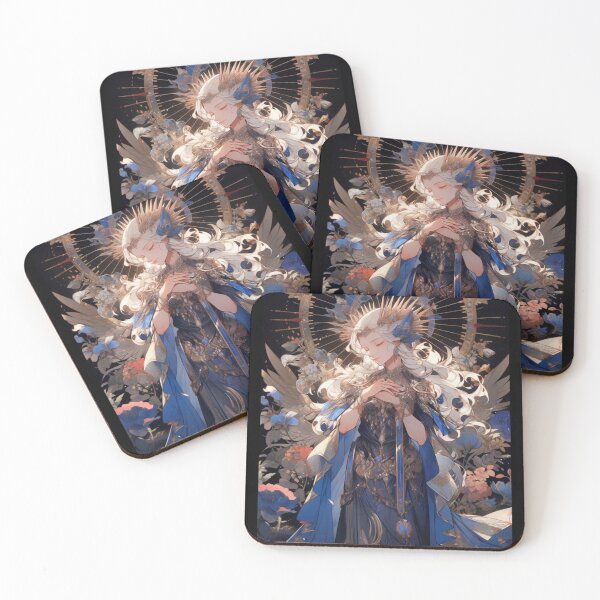 Item preview, Sacred Angelic Goddess – Ornamental Fantasy Illustration designed and sold by EchoWave11.