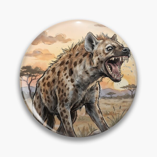 Item preview, Spotted Hyena Crocuta Crocuta Serengeti Sunset Africa designed and sold by RubisLeaf.
