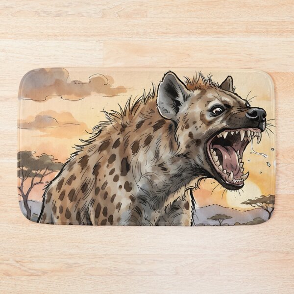 Item preview, Spotted Hyena Crocuta Crocuta Serengeti Sunset Africa designed and sold by RubisLeaf.