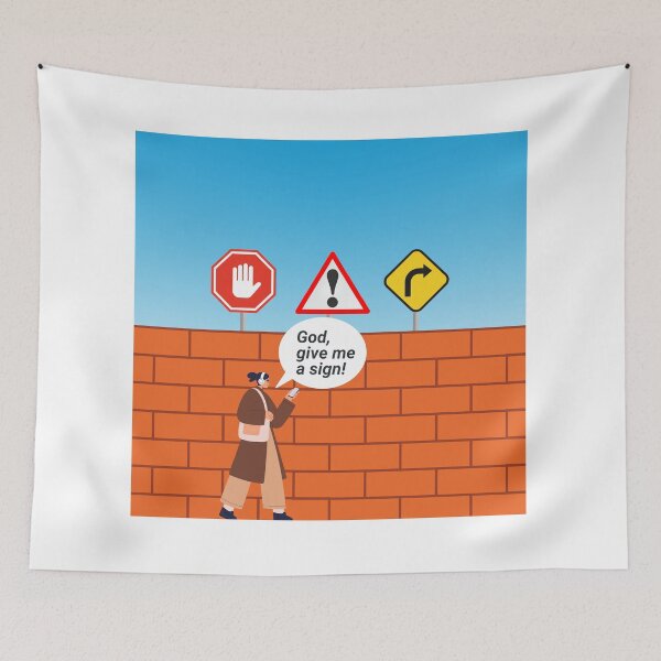 Item preview, God, give me a sign! designed and sold by f8creative.
