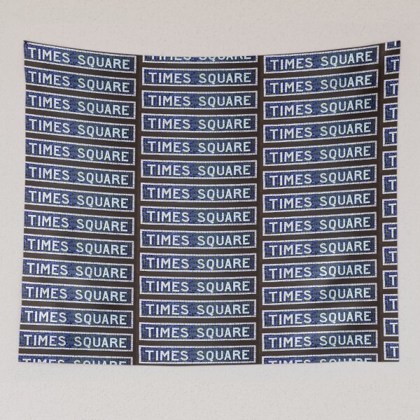Item preview, Times Square - NYC Vintage tile sign photo designed and sold by PIXEL POP DESIGNS - Beyond the Norm!.
