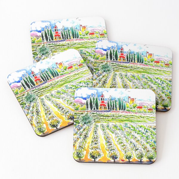 Item preview, Trausse Minervois. Vineyards of our village designed and sold by ErinHillStudio.