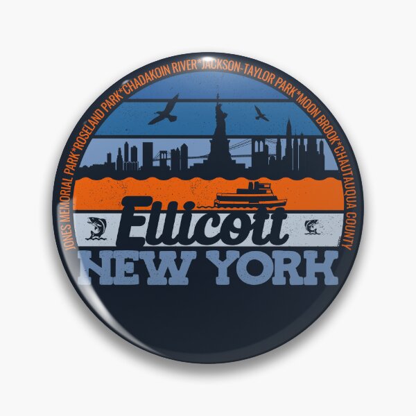 Item preview, Ellicott New York Sunset Retro Vintage Local Pride Logo designed and sold by CRHPOD20.