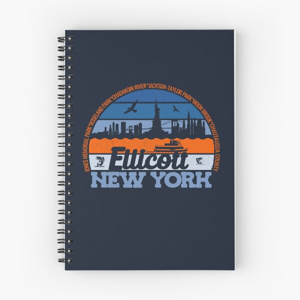 Item preview, Ellicott New York Sunset Retro Vintage Local Pride Logo designed and sold by CRHPOD20.