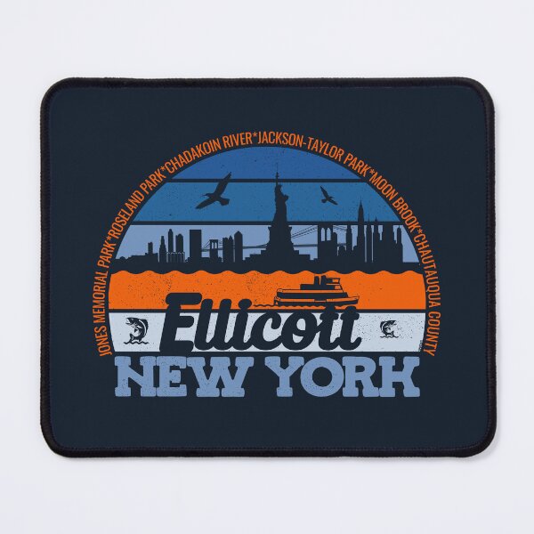 Item preview, Ellicott New York Sunset Retro Vintage Local Pride Logo designed and sold by CRHPOD20.
