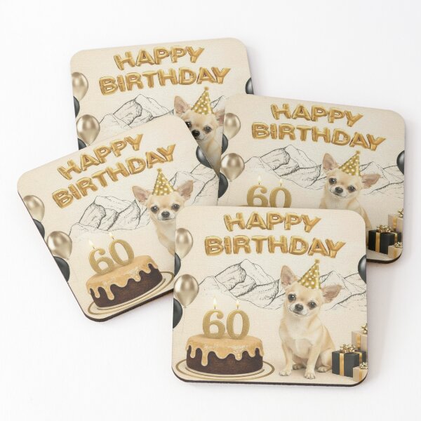 Item preview, Chihuahua 60th Birthday Dog Card designed and sold by GivingJoy.