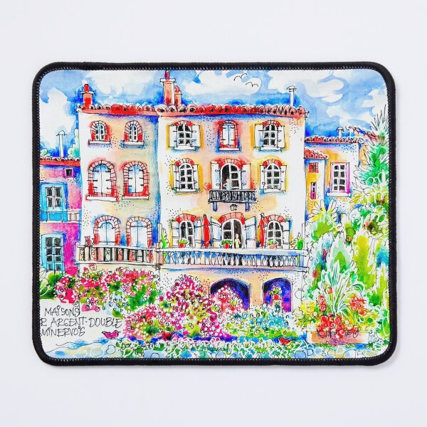 Item preview, Caunes-Minervois. Maisons across Argent Double. France designed and sold by ErinHillStudio.