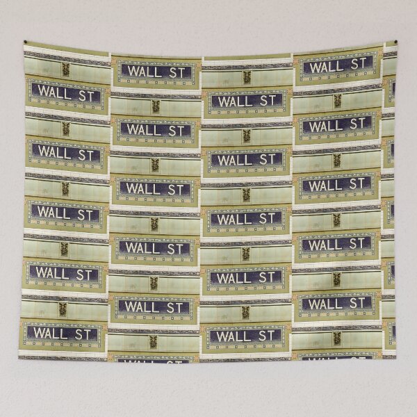 Item preview, Vintage NYC Wall street sign - photo of sign designed and sold by PIXEL POP DESIGNS - Beyond the Norm!.