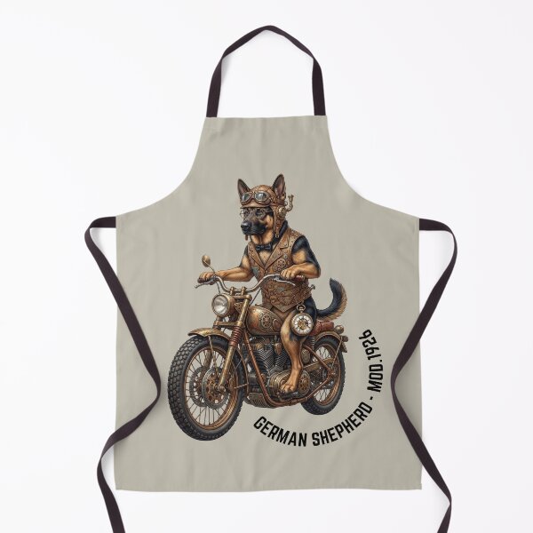 Item preview, Steampunk German Shepherd MOD. 1926 Motorcycle Art. designed and sold by KojourinArt.
