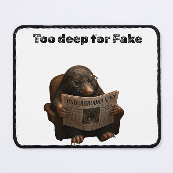 Item preview, Too Deep for Fake News Mole designed and sold by TitanGiggle .