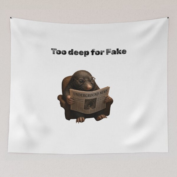 Item preview, Too Deep for Fake News Mole designed and sold by TitanGiggle .