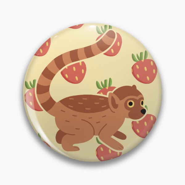 Item preview, Lemur & Strawberries  designed and sold by JellyBeeJ.