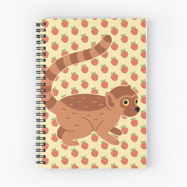 Item preview, Lemur & Strawberries  designed and sold by JellyBeeJ.
