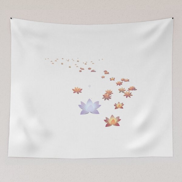 Item preview, loating Lotus Flower Trail Illustration  designed and sold by Rehnair.