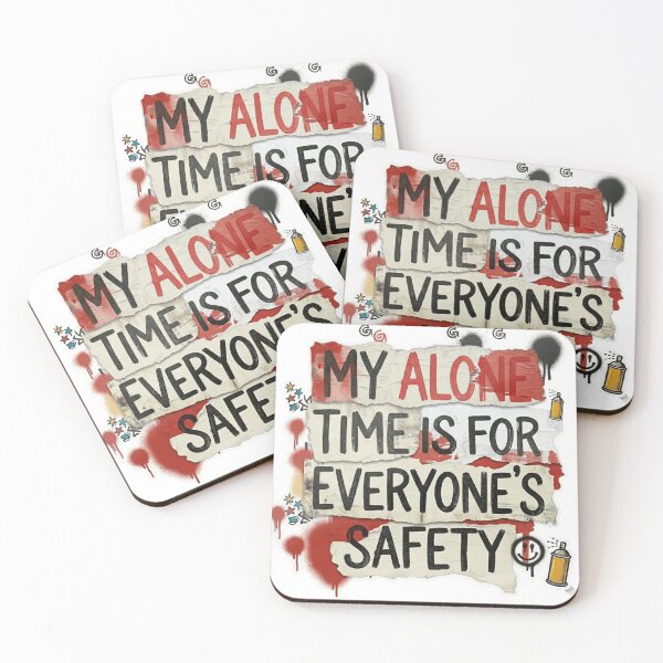 Item preview, My Alone Time Is For Everyone's Safety – Funny Edgy Graphic T-Shirt designed and sold by MerchlyMike.
