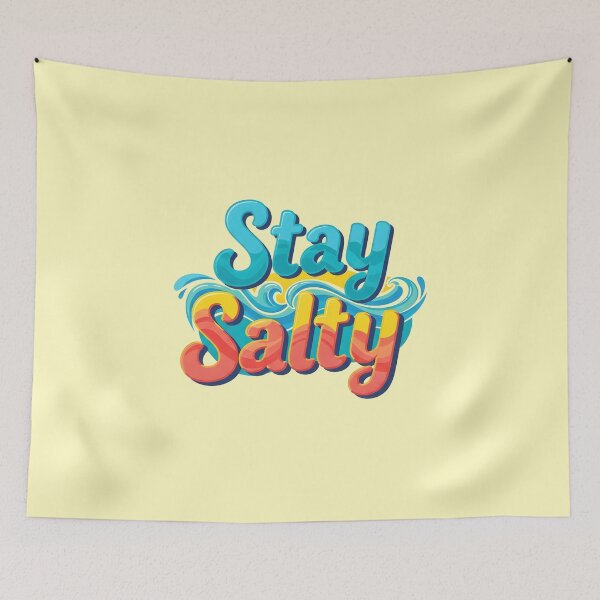 Item preview, Stay Salty – Bold Coastal Typography Design designed and sold by Sea Gem.