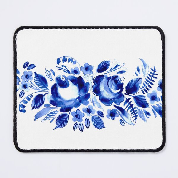 Item preview, Blue floral decor designed and sold by bokasin.