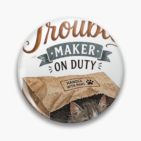 Item preview, Funny Cat Shirt – Professional Trouble Maker Cat T-Shirt, Cute Kitten in Paper Bag, Humor Cat Lover Gift designed and sold by MangadiDesigns.