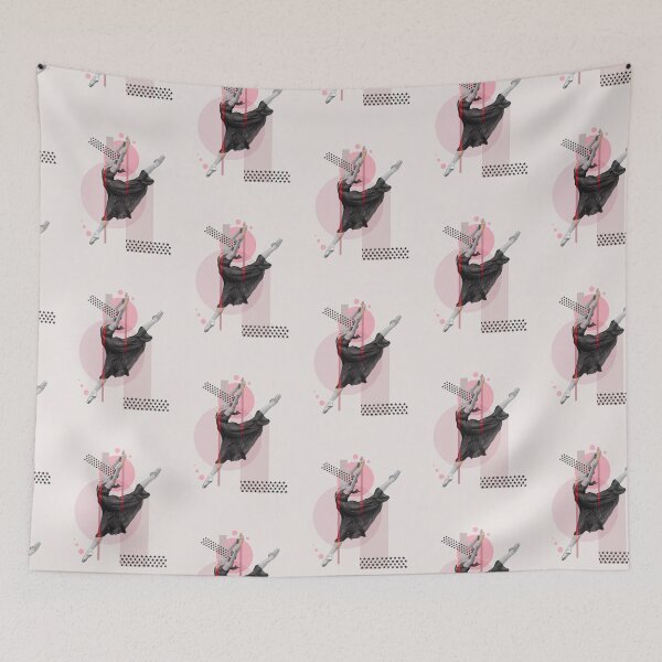 Item preview, Ballet Star - Pink and Black Geometric Collage designed and sold by Arthur Loeuil.