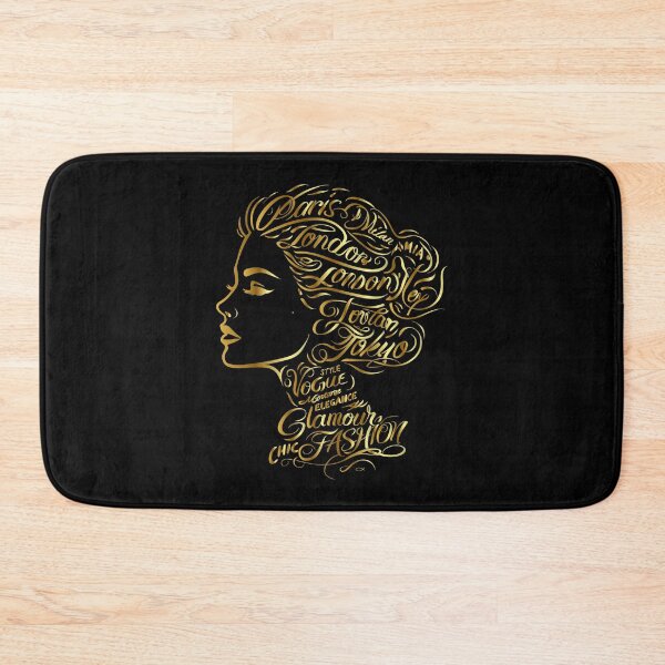 Item preview, Golden Fashion Icon: Paris Milan Tokyo London Calligraphy designed and sold by MalisoStickers.