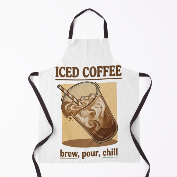 Item preview, Iced Coffee Brew Pour Chill Typography | Cool Cafe Vibes | Trendy Coffee Lover Art Design designed and sold by Mialunaa.