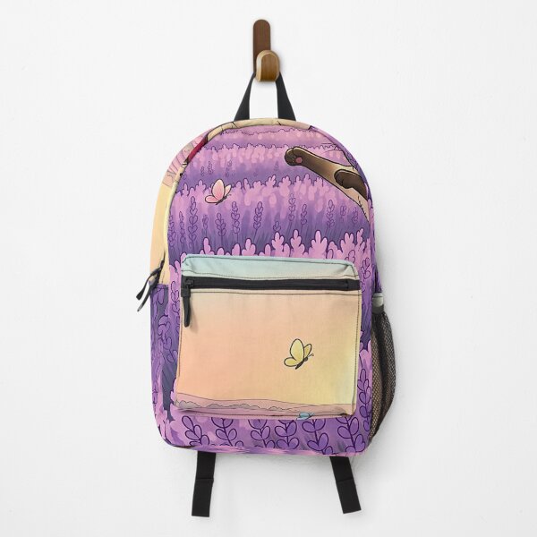 Item preview, Siamese Cat Chases Butterflies in French Lavender Field designed and sold by ActOnyx Designs.