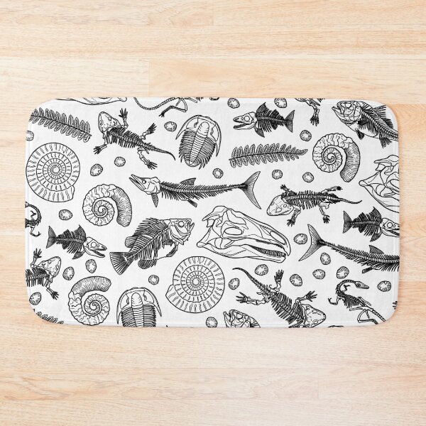 Item preview, Fossil Lover Collector Natural History Paleontology Pattern designed and sold by GrandeDuc.