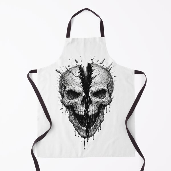 Item preview, Split Skull – Dark Pencil Sketch Illustration designed and sold by Mac Sketches.