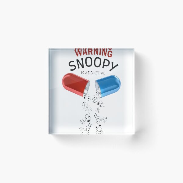 Item preview, warning snoopy is addictive designed and sold by oran9e.