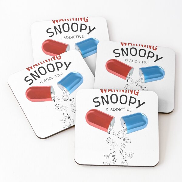 Item preview, warning snoopy is addictive designed and sold by oran9e.