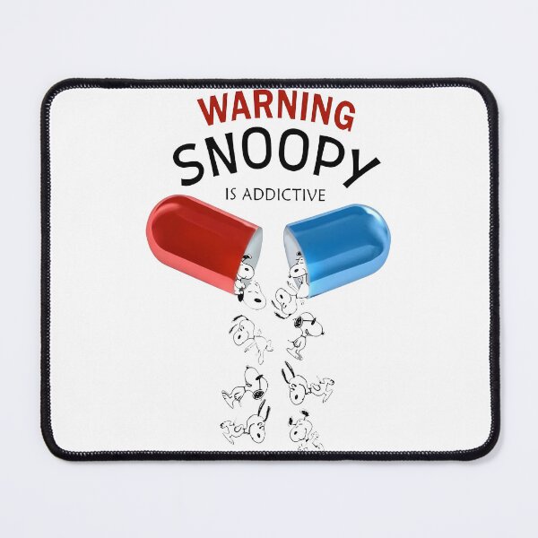 Item preview, warning snoopy is addictive designed and sold by oran9e.