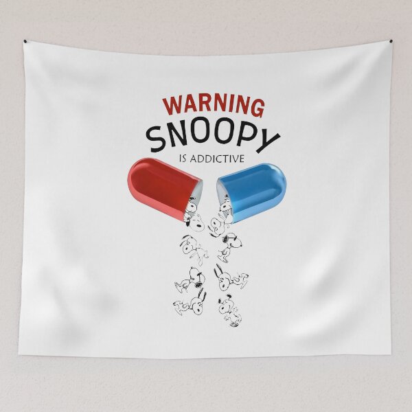 Item preview, warning snoopy is addictive designed and sold by oran9e.