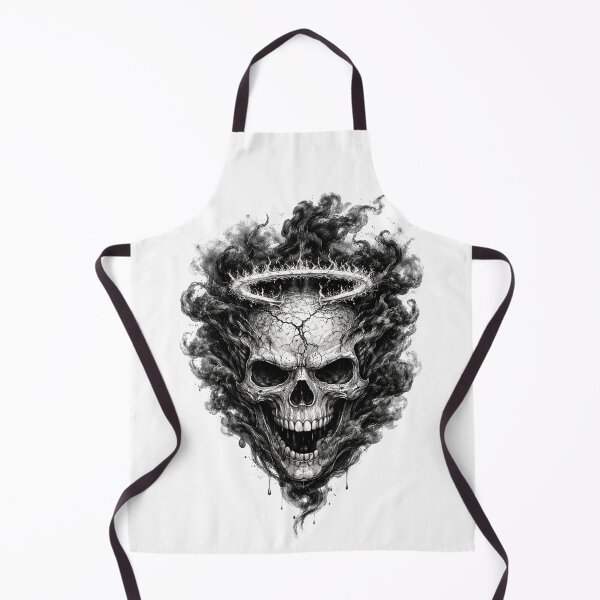 Item preview, Skull with Dark Smoke – Dark Pencil Sketch Illustration designed and sold by Mac Sketches.