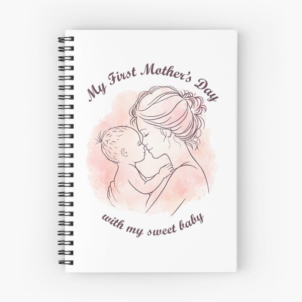 Artikelvorschau, Erster Muttertag – Pfirsichfarbenes Aquarell: Mutter und Baby entworfen und verkauft von Lily's World.