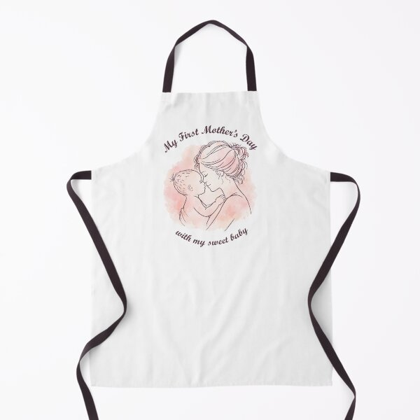 Item preview, First Mother’s Day Peach Watercolor Mom and Baby designed and sold by Lily's World.